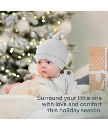KiddyCare Organic Cotton Baby Hats - White Clouds, 0-12 Months - Buy Online on SooperMarket.com