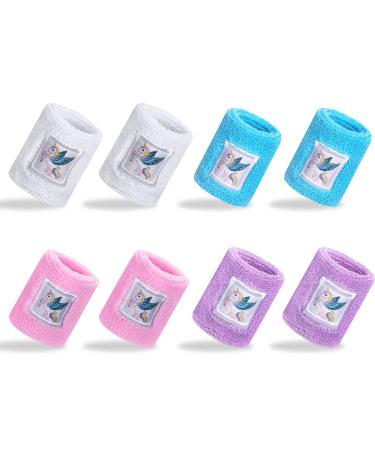 8 pieces of children sport bracelets 5 * 6cm unicorn welding bracelet colorful wrist welding tape for birthday party outdoor sports roller-shoe dancing