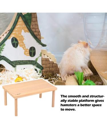 NAUZE Wooden Hamster Platform Toy Hamster Stand Platforms Perches for Small Animals Natural Toys Cage Accessories for Mouse Gerbil Rat Chinchilla - Buy Online on SooperMarket.com