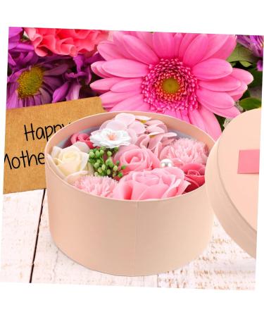 IWOWHERO Preserved Flower Decoration Scented Soap Rose Petals Rose Shaped Soap Floral Scented Soap Scented Plant Artificial Plants Mother's Day Simulation Soap Rose Wedding Soap Flower 16.2X16.2X8.2CM Pink - Buy Online on SooperMarket.com