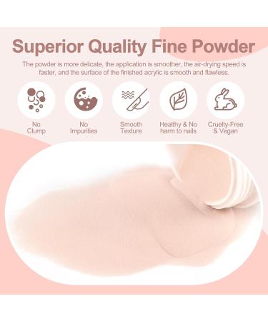 PEACECOLOR 8G Nude Acrylic Powder Professional Acrylic Nail Powder Polymer for Acrylic Nail Extension Carving Nails No Nail Lamp Needed for Home and Salon Use color 157 - Buy Online on SooperMarket.com