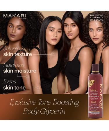 Makari Exclusive Active Intense Tone Boosting Body Glycerin 16.8oz | Skin-Brightening & Moisturizing Formula | Promotes Even Skin Tone | For All Skin Types - Buy Online on SooperMarket.com