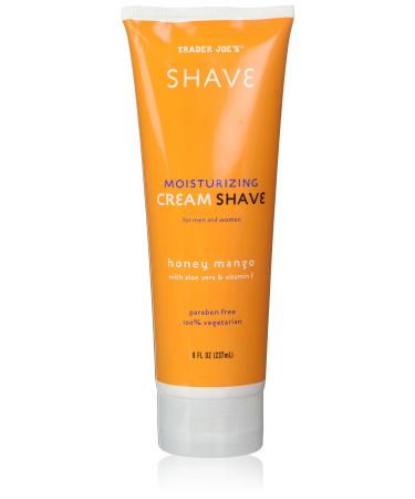 (2 Pack) Trader Joe's Honey Mango Moisturizing Shave Cream with Aloe Vera and Vitamin E for Men and Women