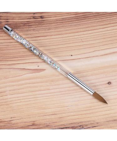Fivetwofive 2Pc Rose Gold Kolinsky Sable Acrylic Nail Brush with Liquid Flow Glitter Nail Art Brush for Nail Art Tool 14 - Buy Online on SooperMarket.com