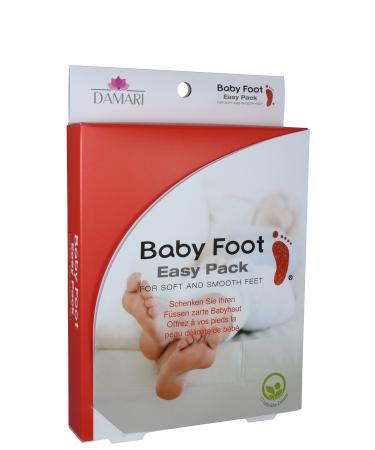 Baby Foot Foot Scrub 2 Pack Foil Socks German Language Description