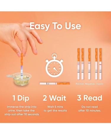 Wondfo Pregnancy Test Strips - 50 Pack Rapid Result Pregnancy Test Highly Sensitive Fast Home Self-checking Clear HCG Results Pregnancy Test Kit 1 count (Pack of 50) - Buy Online on SooperMarket.com