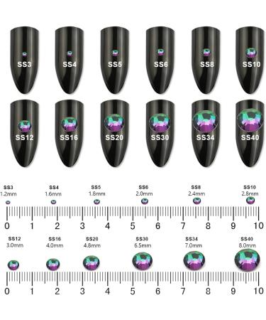 YHMQ 576PCS Green Volcano Rhinestones & Nail Crystals - SS30 Nail Art Design - Buy Online on SooperMarket.com
