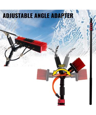 photovoltaic cleaner Window Cleaning Poles Extension Pole Squeegee Window Washer Combo/Glass Cleaning Tools for Indoor/Outdoor High Window 55cm Brush Head 5M/17FT - Buy Online on SooperMarket.com