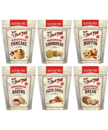 Bobs Red Mill Gluten Free Baking Mix Snack Peak Variety Gift Box - Bread, Biscuits, Pancake, Pizza Crust, Muffin, Cornbread - Buy Online on SooperMarket.com