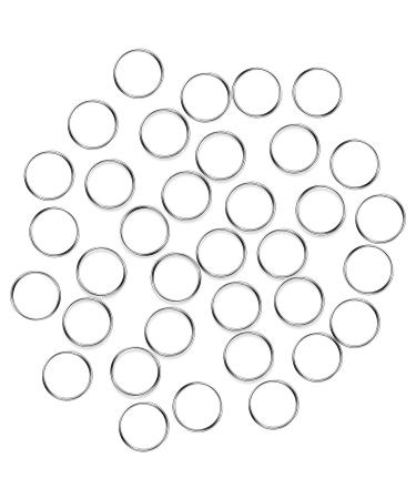 Fushing 100Pcs Stainless Split Rings  Crystal Chandeliers Connectors for Chandelier  Curtain Suncatchers  Crystal Garland Necklaces  Keys  Earrings  Jewelry Making and Craft Ideas(12mm)