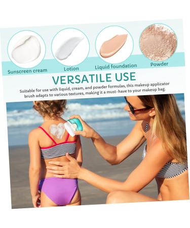 Vaguelly Sunscreen Brush Sunscreen for Face Sunblock Brushes Foundation Applicator Powder Foundation Brush Powder Puff Loose Powder Brush Face Brush Blush Brush Sun Block Brush Fiber Wool - Buy Online on SooperMarket.com
