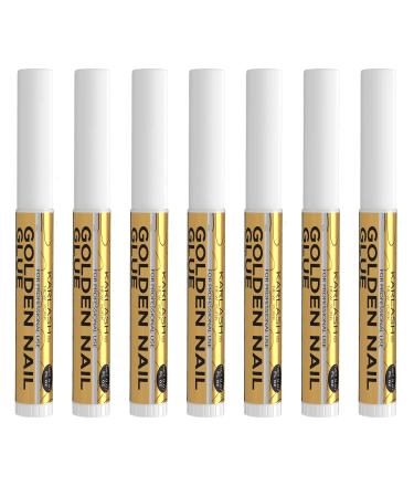 7 pcs Nail Tip Glue - Adhesive Super Bond for Acrylic Nails Tips - 0.07 oz for Each Glue 0.07 Ounce (Pack of 7)