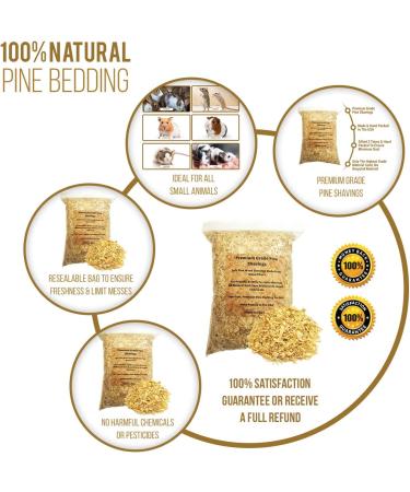 Wood Smith USA Premium Pine Bedding - 4 Quart | Dust Free & Natural | Ideal for Animal Bedding | Controls Odor - Buy Online on SooperMarket.com