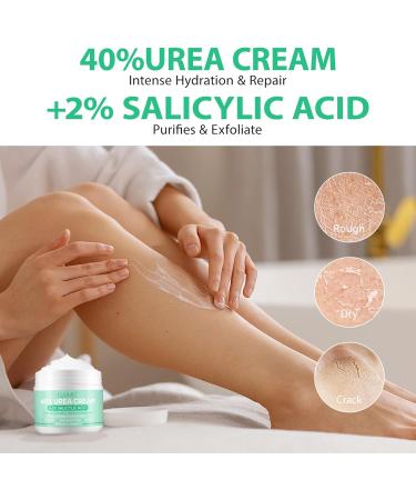 Urea Cream 40 Percent Urea Cream 40 Percent for Feet 150g Urea Cream for Cracked Heels and Dry Skin Deep Moisturizing Nourishing Urea Foot Cream 40 Percent Plus 2% Salicylic Acid - Buy Online on SooperMarket.com