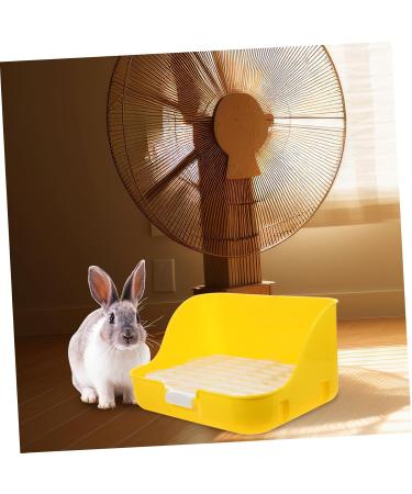 CORHAD Box Rabbit Toilet Pet Toilet Bunny Toilet Pet Supply Pet Training Corner Bunny Potty Rabbit Potty Pet Pee Toilet Pet Drawer Potty Pet Potty Pet Litter Tray Little Pig Pee Toilet 28.5X23.5X15.5CM Yellow - Buy Online on SooperMarket.com