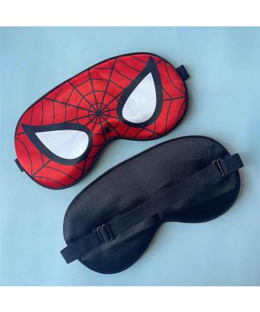 Cartoon Design Silk Sleep Mask - Soft, Breathable & Adjustable | Red | for Sleep/Shift Work/Travel/Nap - Buy Online on SooperMarket.com