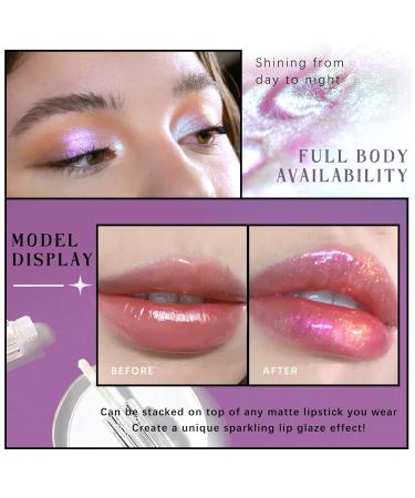 Glitter Chameleon Liquid Lipsticks - Long Lasting Waterproof Metallic Lip Gloss for Women & Girls | Shiny Sparkly Makeup Gift for Christmas Parties - Buy Online on SooperMarket.com