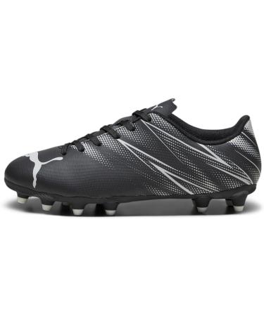 PUMA Unisex Kids Attacanto FG/AG Jr Soccer Shoes - 33 EU Black & Silver Mist - International Shipping Available - Buy Online on SooperMarket.com
