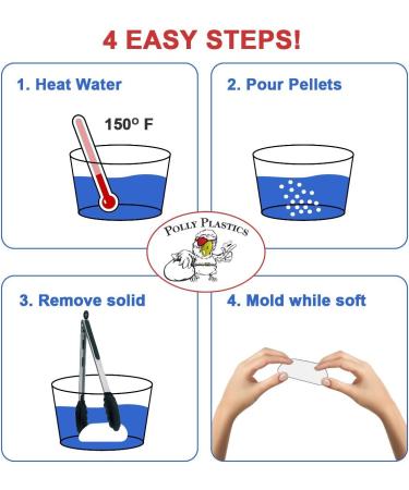 Polly Plastics Moldable Plastic Pellets 10 oz EZ Grip Jar with Idea Booklet - Buy Online on SooperMarket.com