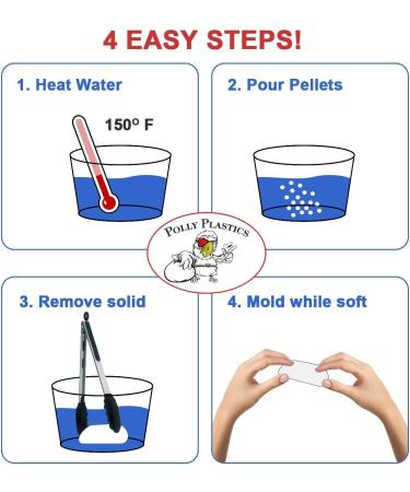 Polly Plastics Moldable Plastic Pellets (80 oz) | Thermoplastic Beads for Cosplay, Repairs, Hobbies & Art - Buy Online on SooperMarket.com