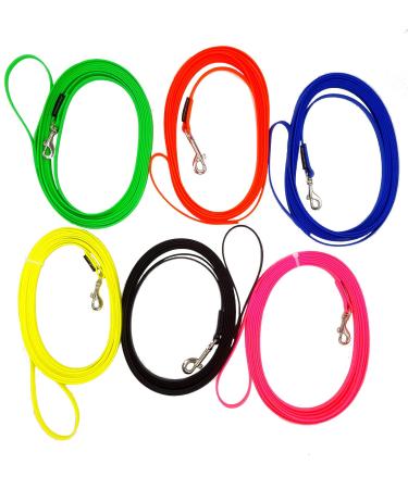 Elropet Dogeline Biothane Schlepleine Training line track leash search leash (2m without hand loop black 9mm) 2m without hand loop black 9mm