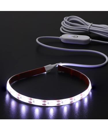Mobestech LED Strips Sewing Machine Cold White Light Self-Adhesive LED Strip Light 2 Meters 5V USB 6500K
