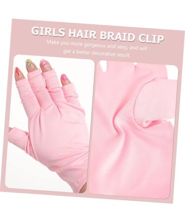 minkissy 10 Pairs Nail Gloves Uv Gloves Pink Gloves Hand Gloves for Protection Manicure Gloves Protective Gloves Gloves Accessories Polyester Miss - Buy Online on SooperMarket.com