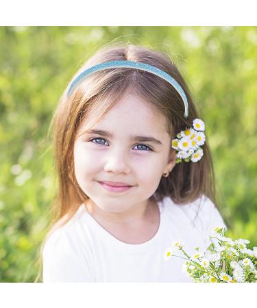 WLLHYF Glitter Headband 4pcs Plastic Sparkly Cute Non Slip Chunky Hairbands Thick Bling Confetti Rainbow Hair Bands with Teeth Little Girls Colorful Hair Accessories solid color stars - Buy Online on SooperMarket.com
