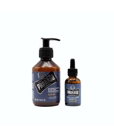 Proraso Beard Care Kit for Men - Sandalwood Beard Wash & Oil for Thick Coarse Beards | Cleanse Tame & Detangle | International Shipping - Buy Online on SooperMarket.com