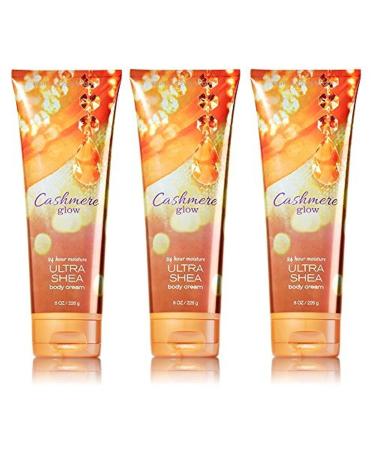 Lot of 3 Bath & Body Works Cashmere Glow 8.0 oz Ultra Shea Body Cream