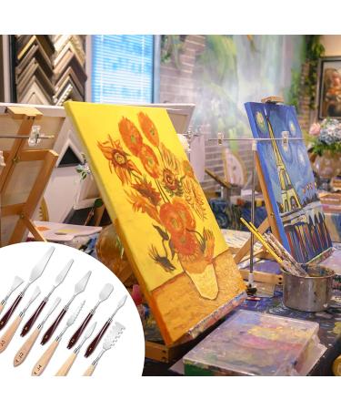 11 Piece Stainless Steel Spatula Palette Knife Set - Professional Painting Knives for Color Mixing, Cake Decorating, and Canvas Acrylic Art - Buy Online on SooperMarket.com