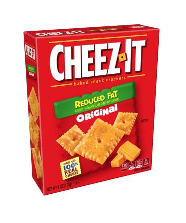 Cheez-It Cheese Crackers, Baked Snack Crackers, Office and Kids Snacks, Reduced Fat Original, 4.5lb Case (12 Boxes) Original (Reduced Fat) 12 Boxes (6 oz Box)