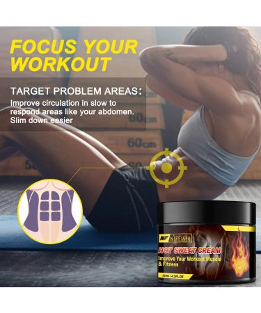 Hot Cream for Belly & Cellulite Firming | Weight Loss Workout Enhancer for Men and Women | Cellulite Treatment for Thighs, Legs, Abdomen, Arms and Buttocks - Buy Online on SooperMarket.com