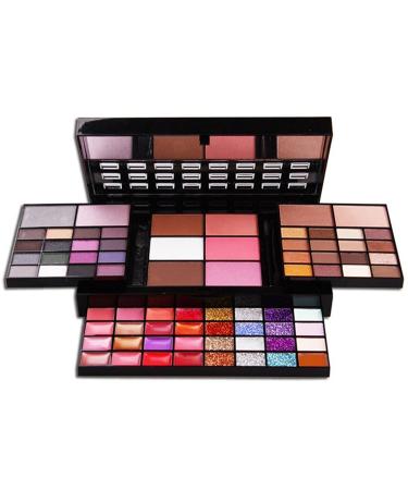 All in One Makeup Kit for Women Full Kit Girls Makeup Gift Sets Xmas Essential Bundle Include Eyeshadow Palette Lipstick Blush Concealer Eyeliner Mascara Foundation Brush Eyebrow Pencil #1