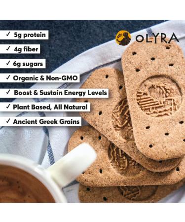 OLYRA Organic Dark Chocolate Creme Breakfast Sandwiches | Low-Sugar High Fiber Protein Vegan Snacks | Individually Wrapped Cookies | 6 Boxes of 4 Packs | 5.3 Ounce Pack - Buy Online on SooperMarket.com