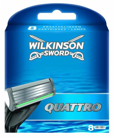 Wilkinson Quattro blades 8 Count (Pack of 1)