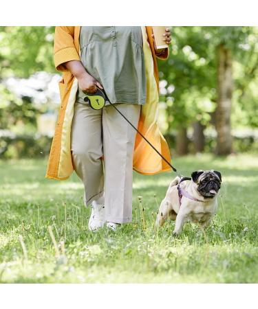Pecute 3m Dog Leash | Eco-Friendly Roller Linen with Feces Bag Holder 360 Extension Anti-Slip Handle & Quick Brake for Dogs Up to 15kg - Buy Online on SooperMarket.com