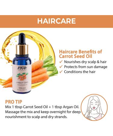 Nykaa Naturals 100 Percent Pure Cold Pressed - Carrot Seed For Women 1 oz Oil - Buy Online on SooperMarket.com