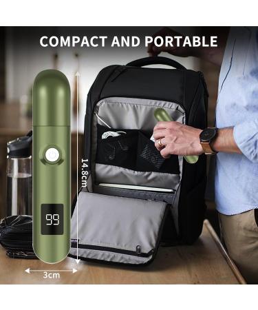 Imoebel 3-in-1 Nasal Hair Trimmer with LED Display | Double Cutting Blades for Nose Ear Eyebrow & Face Hair | Unisex Hair Cutter in Green - Buy Online on SooperMarket.com