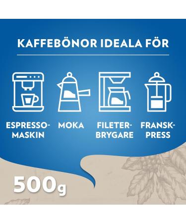 Lavazza Caff Decaffeinato Coffee Beans Ideal for Espresso or Superautomatic Coffee Machines Aromatic Notes of Dried Fruits Arabica and Robusta Intensity 3/10 Medium Roasting 500g (Pack of 2) - Buy Online on SooperMarket.com
