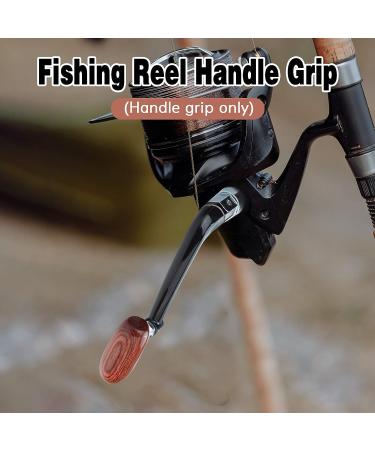 Lixada 3PCS Fishing Reel Power Handle Grip - Non-Slip Foldable Wooden Knob for Spinning Reel - Replacement Grip Parts - Buy Online on SooperMarket.com