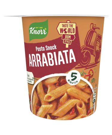Knorr Pasta Snack Arrabiata delicious instant noodles ready in just 5 minutes 1 pack (1 x 66 g) Arrabiata 66 g (1 pack)