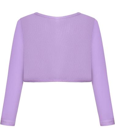 Bonny Billy Girls Cotton Knitted Cardigan Bolero Shrug - Purple (8-9 Years) - Buy Online on SooperMarket.com
