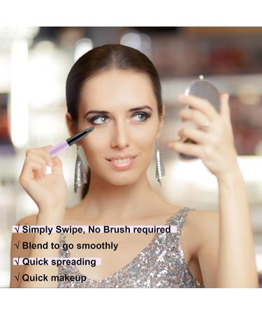 CCbeauty Eyeshadow Stick Set - 10 Shimmer Mandarin Blue Shades | Professional Makeup Eye Pencil for Women | Long Lasting Waterproof Formula - Buy Online on SooperMarket.com