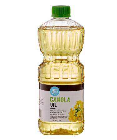 Amazon Brand - Happy Belly Canola Oil, 48 Fl Oz