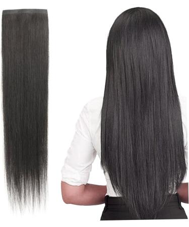 1PC Tape Hair Extensions Human Hair Black Hair Extensions Clip In 15.8'' Human Hair Extensions Real Human Hair Extensions Tape Invisible Straight Hair Pieces for Long Hair Women - Buy Online on SooperMarket.com