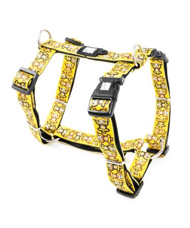 Max & Molly dog harness in H-shape ultra-comfortable dishes dog made of neoprene for very small dogs Monkey Maniac/XS padded secure & ultralight-comfort for your loyal companion XS Monkey Maniac