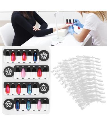 Nail Display Rack Wear-resistant Smooth Nail Polish Color Card Easy To Polish for Showing for Beginners for Nail Salons for Painting