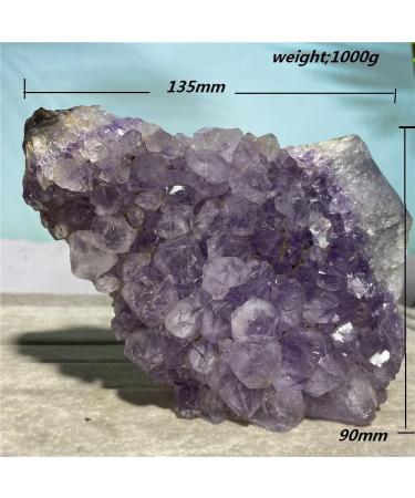 Natural Crystal Rough Amethyst Stone Natural Crystal Geode Specimen Rew Reiki Feng Shui Wicca Living Home Decorative Room - Buy Online on SooperMarket.com