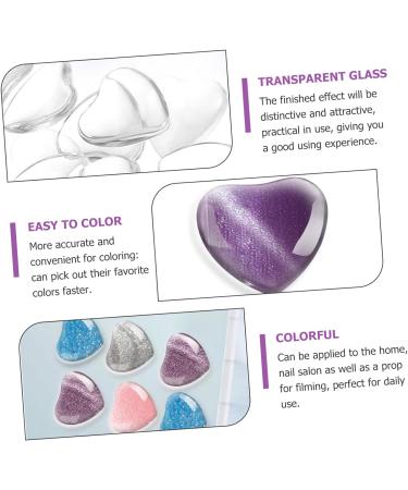 Beavorty 60 pcs Nail glass color card nail tips practice board nail color display nail color chart beads false nail display tips nail varnish color chart clear glass manicure nail frame - Buy Online on SooperMarket.com